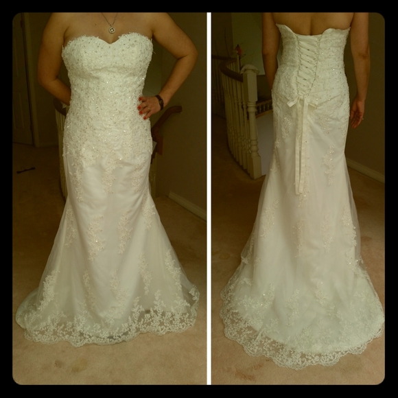 Strapless mermaid wedding dress. 10